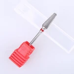 Large Cone Shape Carbide Nail Drill Bit Manicure Electric Nail File Drill Bit Coarse Carbide Drill 3/32
