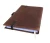 Import Large handmade genuine leather journal with pen loop and leather bookmark with elastic closure from China