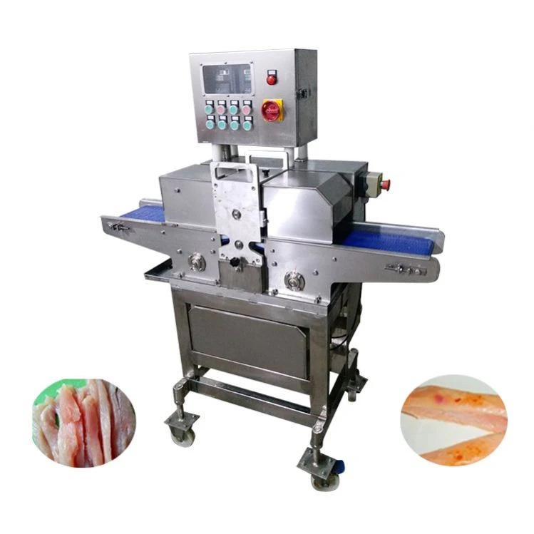 Large Meat Products Slicer Chicken Breast Cutting Machine Efficient Multi-Functional Fresh Meat Strip Cutter