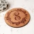 Import laser engraved wood bamboo coaster round from China