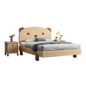 Latest Design Kid Bedroom Furniture Luxury Cartoon Kids Solid Wood Bed Boy Modern Children Beds Girls