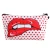 Latest design letter fashion custom makeup cosmetic case bag zipper cosmetic bag