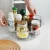 Import Lazy Susan bearing spinning tray Compartment Anti Skid Turntable Kitchen Organizer Round Rotating Spice Rack 2 tier from China