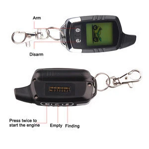 LCD wireless anti theft 2 way motorcycle alarm with FM