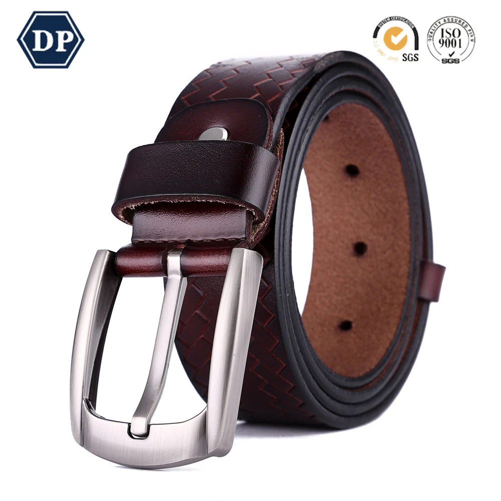 Leather belts Mens Fashion Genuine Leather Belt with Sharp Wrinkles