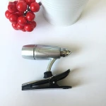 LED Bullet book light, Adjustable Clip On Book Reading LED Light Table Lamp Plastic