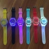 led digital watch Wholesale OEM japan movt mirror face led watch,led mirror silicone watch