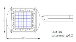 led factory make new design cob 50W IR 740nm LED module