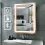 Import Led Lighted IP54 Wall Mounted Adjustable &amp; Anti Fog 2700K-5000K Dimmer Bathroom Vanity Mirror Light touch screen bathroom mirror from China