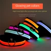 LED Lights Dog Pets Collars Adjustable Polyester Glow In Night Pet Dog Cat Puppy Safe Luminous Flashing Necklace Pet Supplies