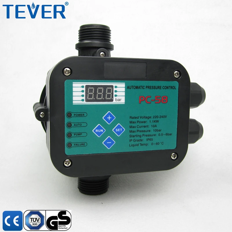 LED Real time display automatic pressure control switch for water pump