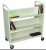 Import Library Double Sided Book Trolley / Mobile Steel Book Cart For Sale from China