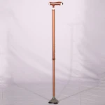 Light Weight rehabilitation foldable stainless steel crutch with rubber handle