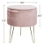 Import living room bedroom furniture stools & ottomans velvet fabric small ottoman storage footstool ottoman pouf stool round from China