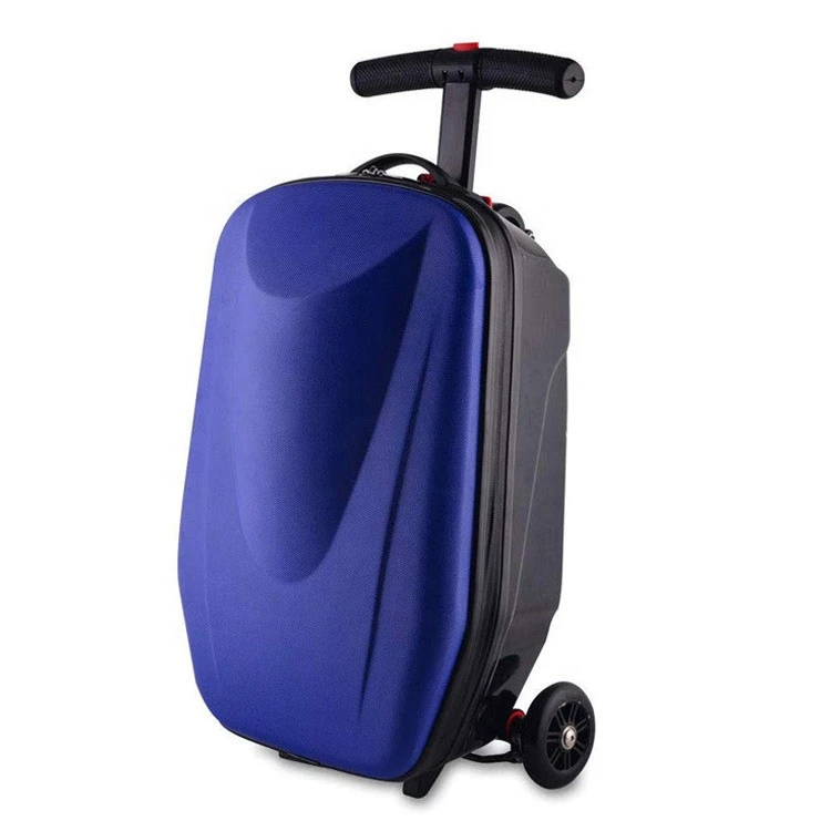 Luggage Scooter Foldable PC Suitcase Scooter Trolley Travel Scooter Luggage School Airport Travel Business Carry on Luggage