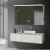 Import Luxury  Furniture Time Temperature Display Bluetooth 3 doors Modern Bath Bathroom Vanity Cabinets from China