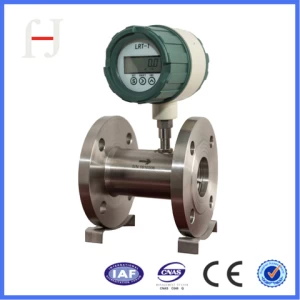 LWGQ auto compensation  gas turbine flow meter with double power supply