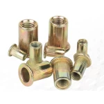 M4 M5 M6 M8 1/4-20 Carbon Steel Yellow Zinc Plated Blind Rivet Nut Riveted Nuts