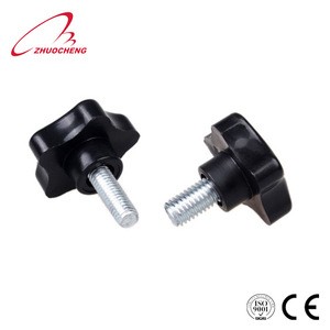 M6 plastic tip head knurled thumb screw with high quality