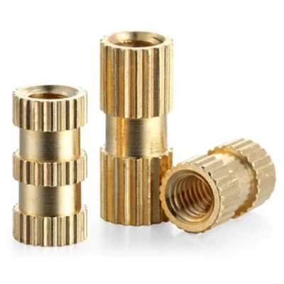 M8m10 Full Series Knurled Nuts Copper Clamp Injection Copper Insert Type a Double Way Knurling Embedded Nut
