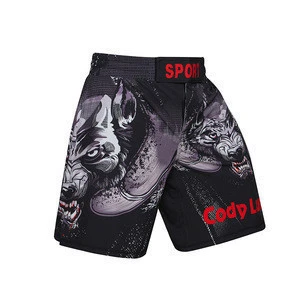 Make Your Own MMA Fight Shorts Grappling Marvel Skull Design for Martial Arts Fighting Wear