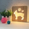 Manufacture Best Selling Customized Amazon Hot Sale Carved 3d Wooden Light 3d Creative Table Lamp