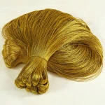 Manufacture gold  bold lines 8spun metallic yarn