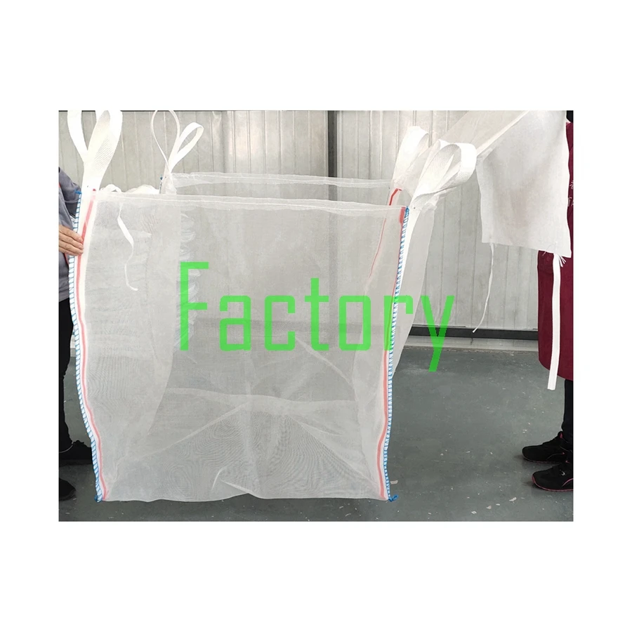 manufacturer 100% virgin resin polypropylene breathable big bag/ FIBC pp woven 1 ton jumbo bulk bag/ super sack/ ton bag