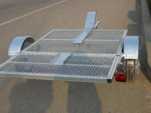 Manufacturer Supply Galvanized 2.8m folded motorcycle Trailer CT0304