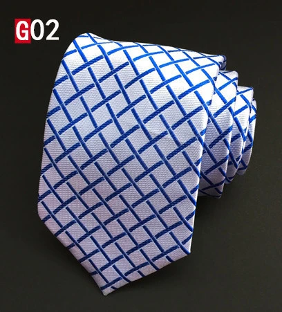 Manufacturers supply 8cm polyester men&#x27;s tie fashion casual plain plaid tie