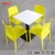 Import Marble Top Square Restaurant Dining Table With Leather Chairs from China