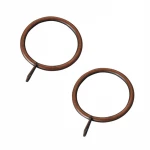 Matt black Metal Curtain Rod Pole Rings