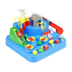 Mechanical manual rescue city friction truck slot car track toy