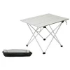 Medium lightweight outdoor folding aluminium tables camping picnic tables foldable easy to carry