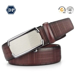 Mens Belt Luxury High Quality PU Leather Belts With Automatic Buckle Material