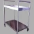 Import Metal frame hospital bedside locker With Three Drawers from India
