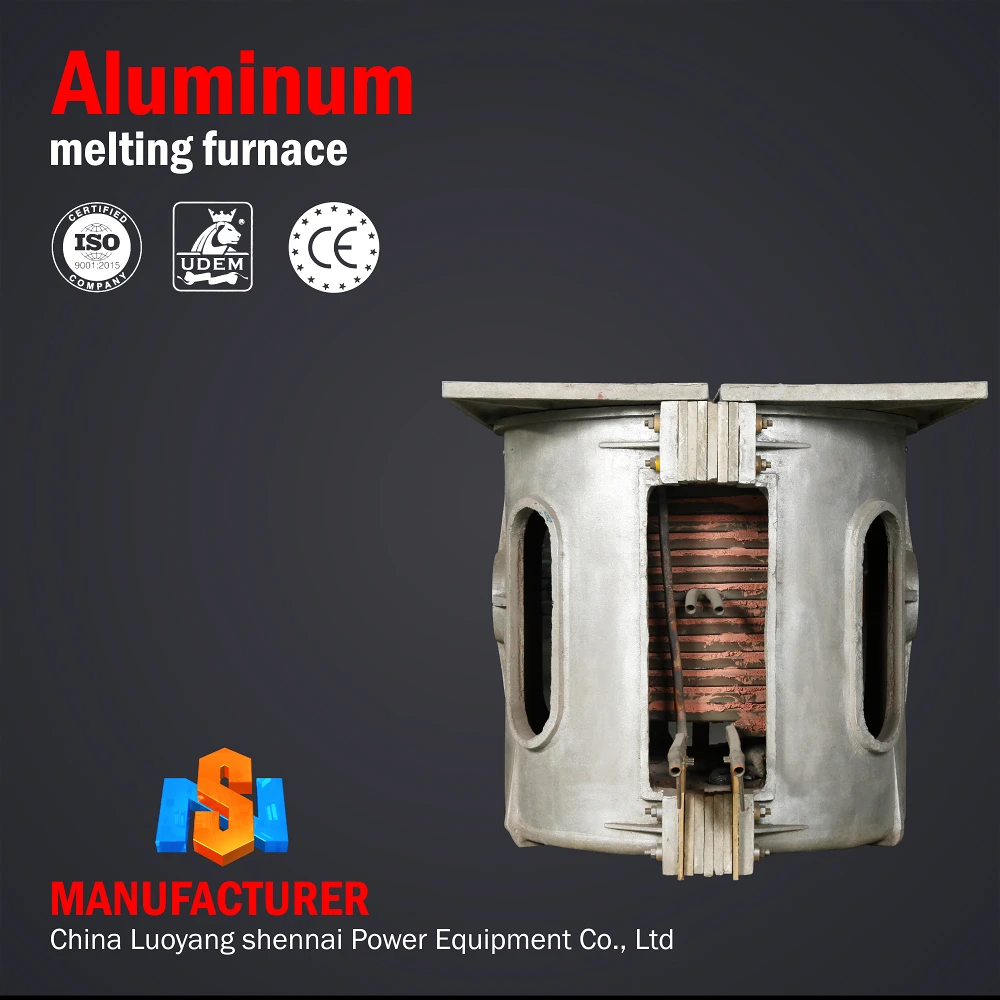 Metal melting furnace 250 kg aluminum melting furnaces pot electrotherm induction furnace