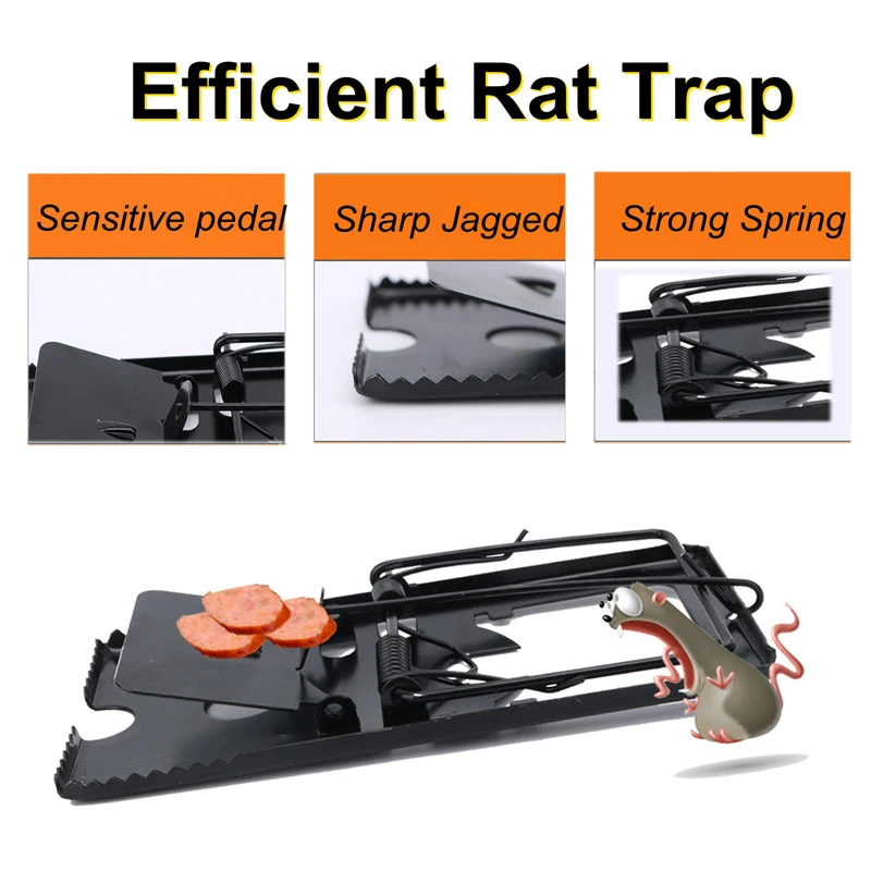Metal mouse trap US local express 3-5days effective rat trap work for mice voles and small rodents control