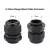 Import Metric Thread Factory Cheaper Waterproof plastic IP68 nylon Black Cable Gland Joints PG13.5 from China