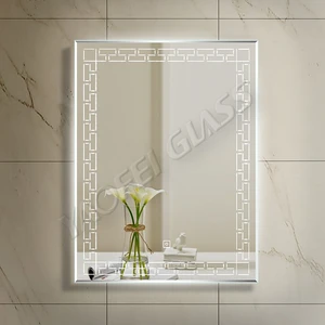 Middle East style led lighted bathroom mirror with Antifog