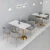 Import Milk tea shop table and chair combination coffee shop dessert shop sofa restaurant furniture from China