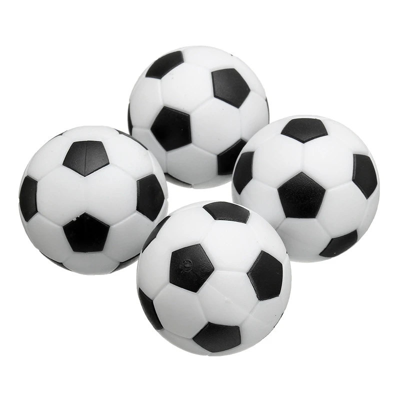 Mini Cute Black White Plastic Football Foosball Balls For Soccer Table Craft Kids Gift Toys Ornament