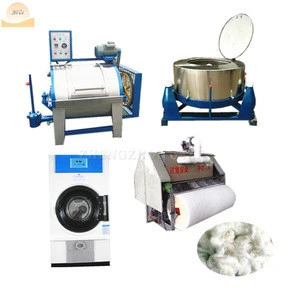 Mini textile wool washing dryer scouring machines line Alpaca wool cleaning drying carding packer processing machinery equipment