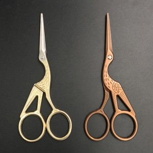 Mini Vintage Gold Scissors Embroidery Sewing Tool