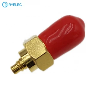 MMCX Female Connector Plated Straight Coaxial Adapter Golden to Screw Sma Female Male RF for Rg174 Cable