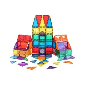 MNTL new design high quality magnetic tiles 100 pcs magnet toys educational magnetic building blocks toys