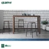 Modern bar table chairs modern furniture vintage style design plywood dining table