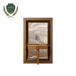Modern dark champagne gold and coffee color mirrored console table