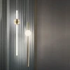 Modern decorative art Italy designer ceiling chandelier lamp gold metal rod led white glass tube hanging pendant light