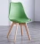 Import Modern design comfortable  soft cushion dining chairs with beech wood legs plastic wood chairs from China